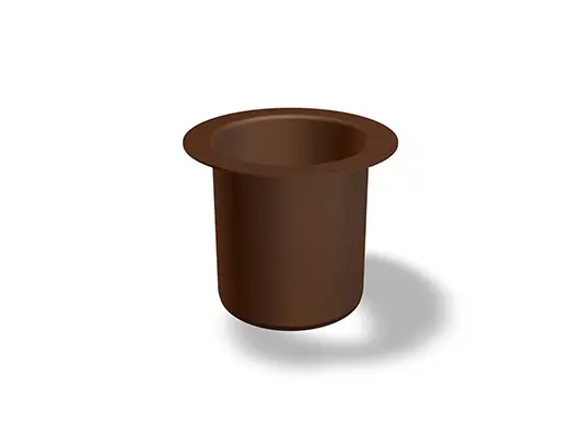PREFA hrdlo s lemom pre lepenie, Ø 58 mm, vhodné pre PREFA dažďový zvod Ø 60 mm, ideálne pre spoľahlivé spojenie rúrok vo vonkajšom prostredí.