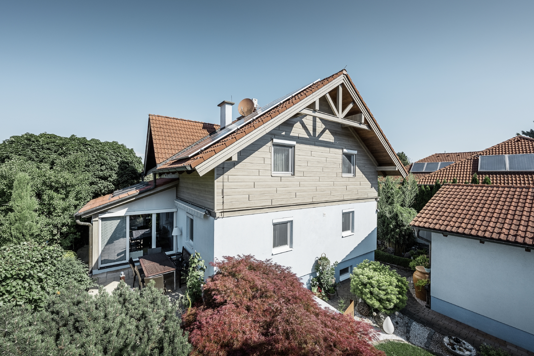 Referenčné objekty PREFA Fasádne systémy Siding 39 dub béžovosivý